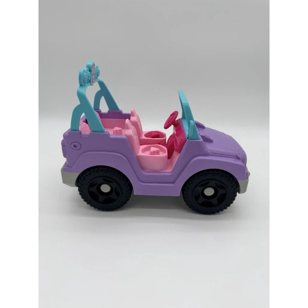 Fisher Price Little People Barbie Pink Jeep Works